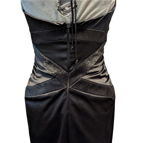 Nicole Miller Collection Sexy Black Sleeveless Halter Women's Dress‎ Size 4 NWT - Picture 4 of 11